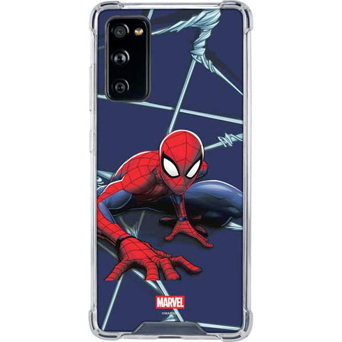 Marvel Spiderman Crawling Spiderman Galaxy S20 FE Clear Case
